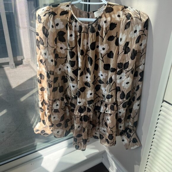 kate spade peplum blouse top size 4 like new no tags - Picture 1 of 7